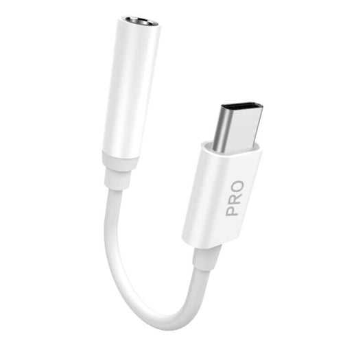 DUDAO AUDIO ADAPTER HEADPHONE ADAPTER FROM USB TYPE C TO MINI JACK 3.5 MM WHITE L16CPRO WHITE