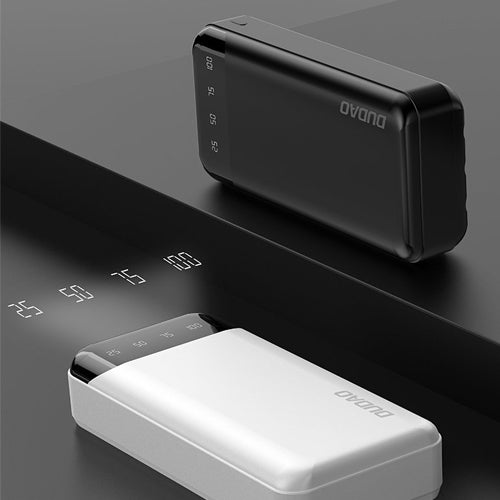 DUDAO DUDAO WITH 3 INTEGRATED CABLES 20000MAH USB TYPE C + MICRO USB + LIGHTNING BLACK DUDAO K6PRO +