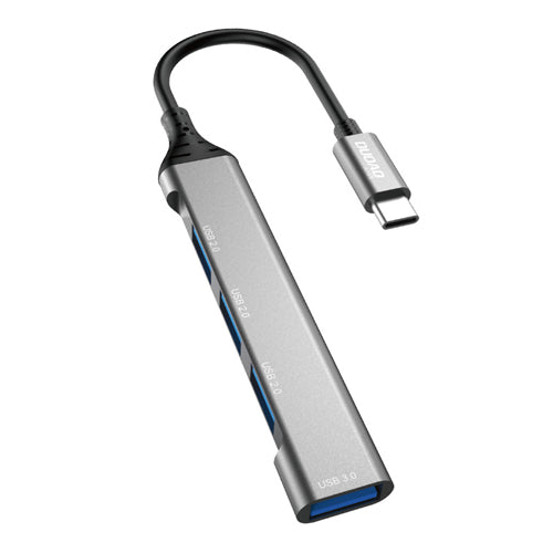 DUDAO HUB 4IN1 USB-C - 4X USB-A 3 X USB2.0 / USB3.0 6.3CM BLACK A16T
