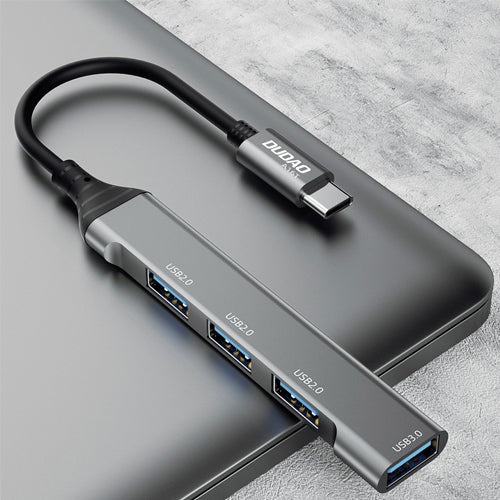 DUDAO HUB 4IN1 USB-C - 4X USB-A 3 X USB2.0 / USB3.0 6.3CM NOIR A16T