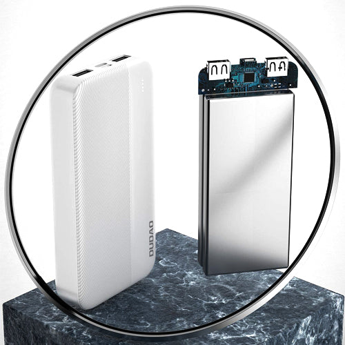 DUDAO POWERBANK 20000MAH 2XUSB-A 10W WHITE K4S+