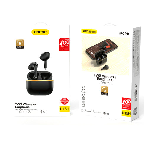 DUDAO U15H TWS WIRELESS BLUETOOTH 5.1 HEADPHONES BLACK