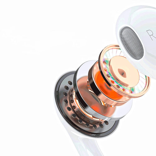 DUDAO X14PROL-W1 IN-EAR HEADPHONES WITH LIGHTNING CONNECTOR WHITE