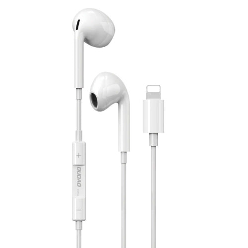 DUDAO X14PROL-W1 IN-EAR HEADPHONES WITH LIGHTNING CONNECTOR WHITE