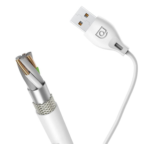 DUDAO USB TYPE C DATA CHARGING CABLE 2.4A 2M WHITE L4T 2M WHITE