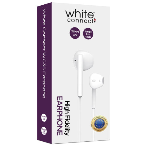 WC35 WIRED EARPHONES WITH 3.5MM JACK WHITE CONNECT