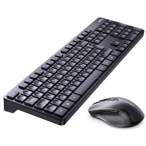 ENSEMBLE SOURIS ET CLAVIER SANS FIL UGREEN MK006 2.4GHZ - NOIR