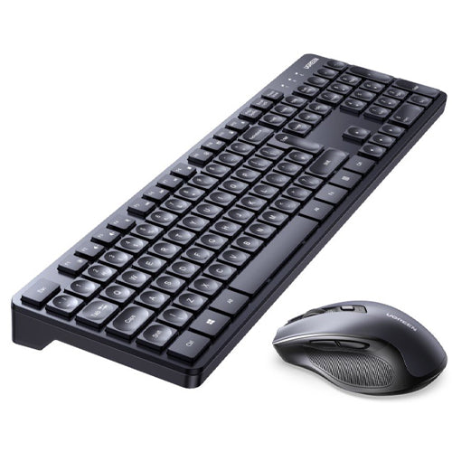 UGREEN MK006 2.4GHZ WIRELESS MOUSE AND KEYBOARD SET - BLACK