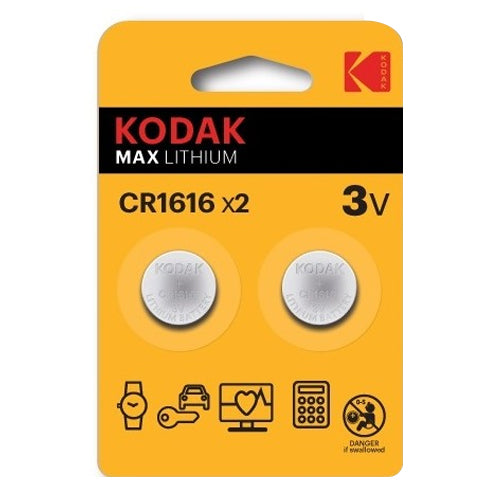 KODAK MAX LITHIUM CR1616 BLIST 2