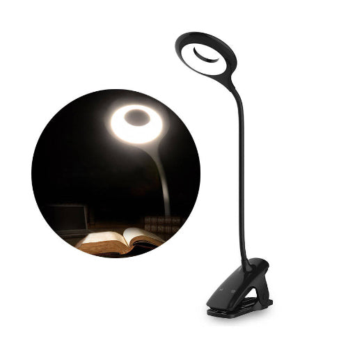 WIRELESS LED READING LIGHT WITH CLIP + BLACK MICRO USB CABLE