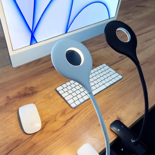 WIRELESS LED READING LIGHT WITH CLIP + BLACK MICRO USB CABLE