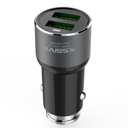 XSSIVE 3.4A DOUBLE USB CAR CHARGER