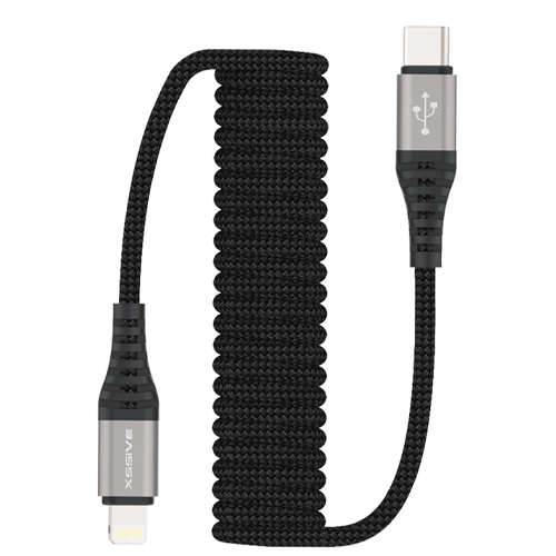 XSSIVE SPRING STRETCHABLE CABLE TYPE-C TO IPHONE 1.5M