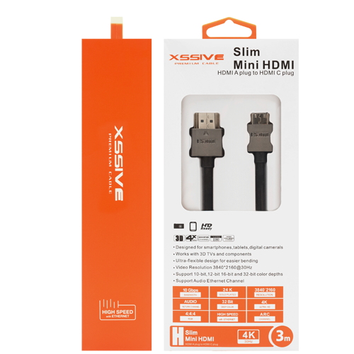 3M XSSIVE MINI HDMI 4K CABLE