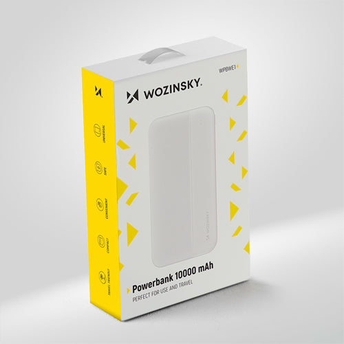 POWERBANK WOZINSKY LI-PO 10000MAH 2 X USB WHITE WPBWE1
