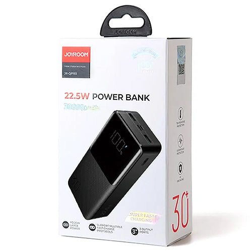 EXTERNAL BATTERY JOYROOM 30000mAh 22.5W PD QC3.0 AFC BLACK JR-QP193