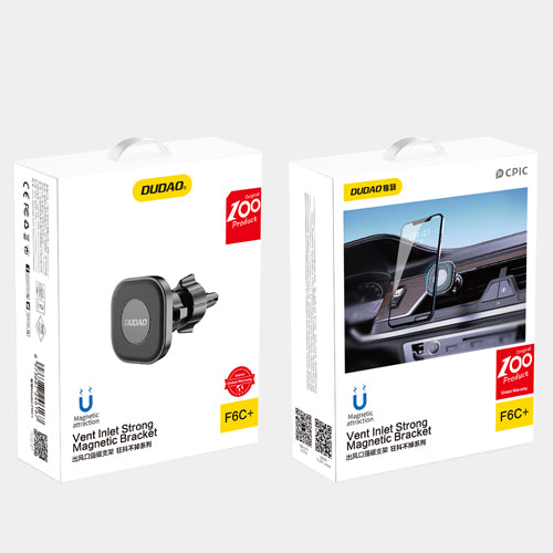 MAGNETIC PHONE HOLDER FOR DUDAO F6C+ CAR VENTILATION GRILLE - BLACK