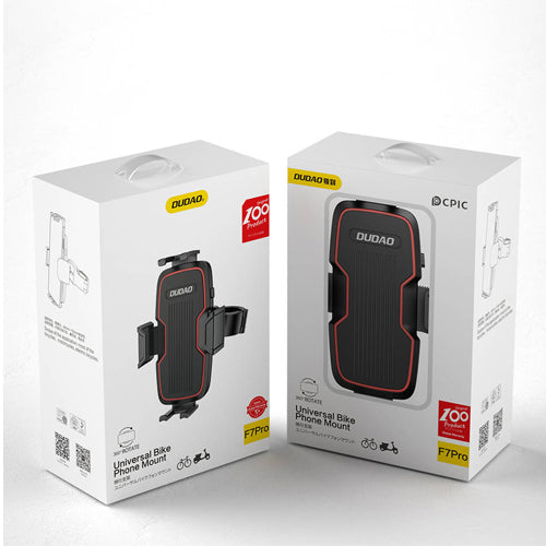 SUPPORT TÉLÉPHONE VÉLO DUDAO SUR LE GUIDON NOIR F7PRO