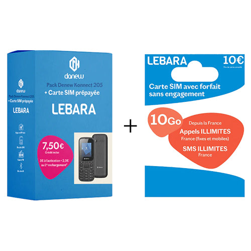 10GB + LEBARA MOBILE PACK