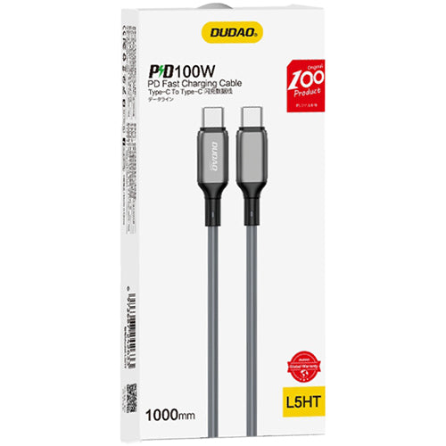 CABLE USB PD CHARGE RAPIDE 100W TYPE-C VERS TYPE-C L5HT 1M-DUDAO