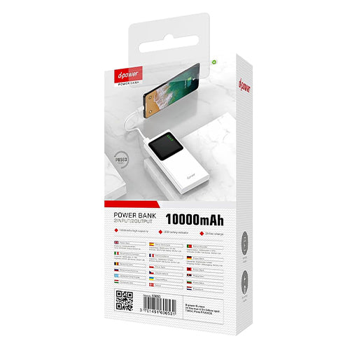 D-power Power Bank 10000 Mah Avec Ecran P8583