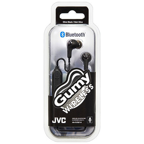 GUMY HA-FX9BTBE WIRELESS EARPHONES, BLACK-JVC