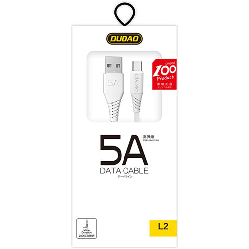 CÂBLE DUDAO CÂBLE USB / USB TYPE C 5A 2M BLANC L2T 2M BLANC