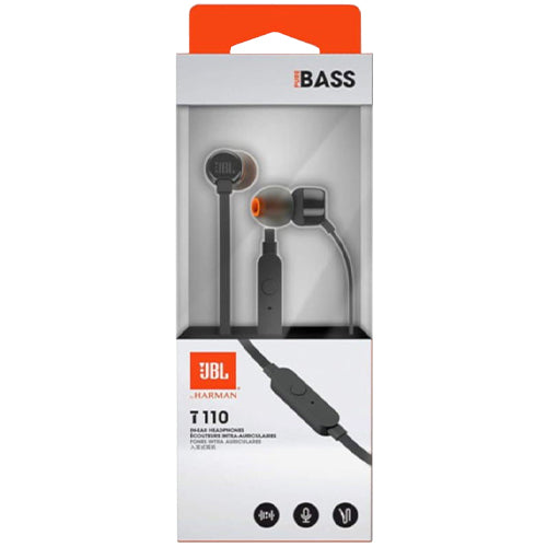 JBL TUNE110 BLACK EARPHONE