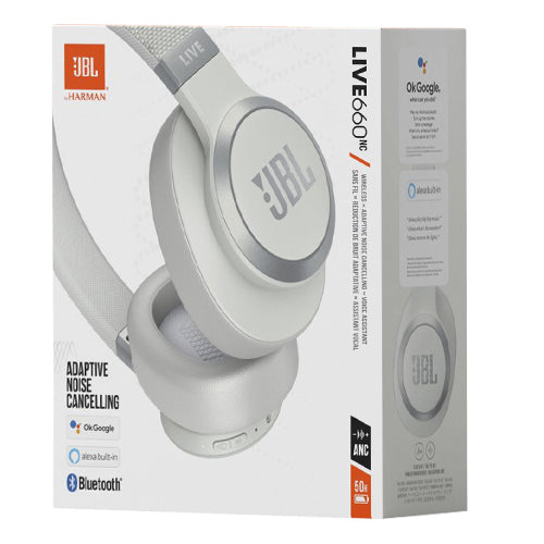 LIVE 650BTNC WIRELESS HEADPHONES, WHITE-JBL