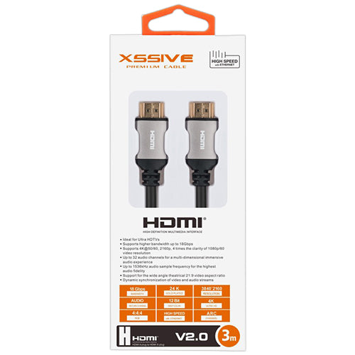 CÂBLE MINI HDMI 4K 3M XSSIVE