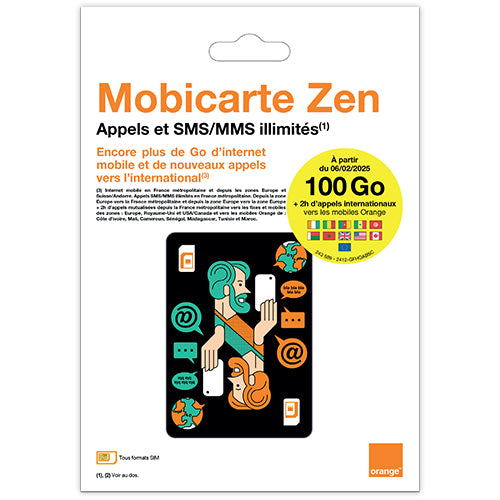 CARTE SIMLA MOBICARTE PREMIUM 100Go 16,99€