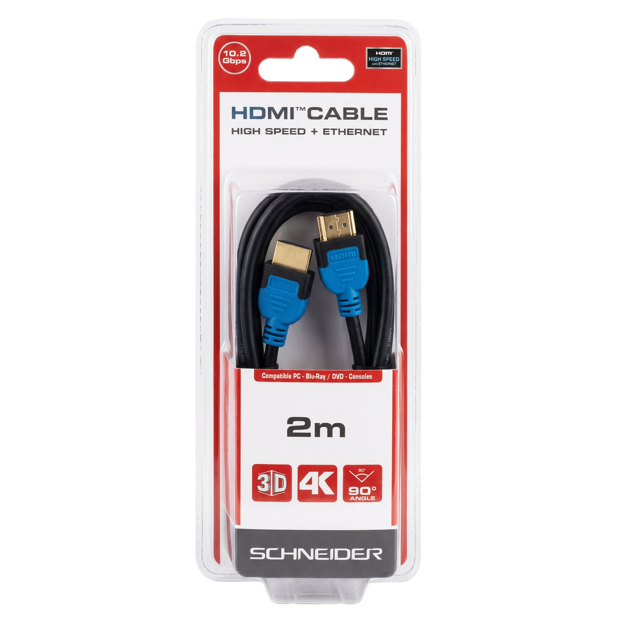 SCHNEIDER HDMI CABLE 2M HIGH SPEED ETHERNET