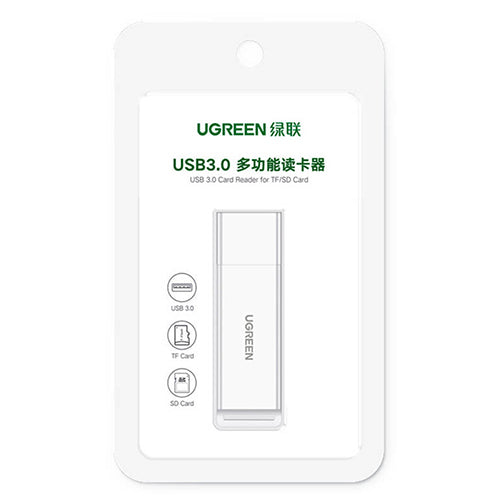 LECTEUR DE CARTE MEMOIRE USB 3.0 TF/SD NOIR-UGREEN
