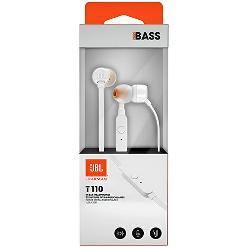 JBL TUNE110 WHITE EARPHONE