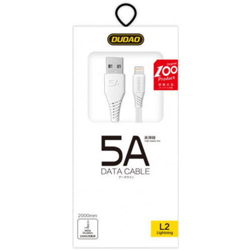 CÂBLE DUDAO CÂBLE USB / LIGHTNING 5A 2M BLANC L2L 2M BLANC