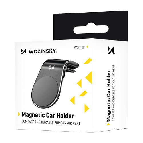 WCH-02 MAGNETIC PHONE HOLDER FOR VENTILATION GRILLE BLACK -WOZINSKY