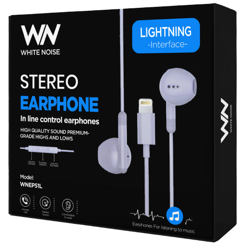 ECOUTEURS FILAIRE EP51 LIGHTNING WHITE NOISE