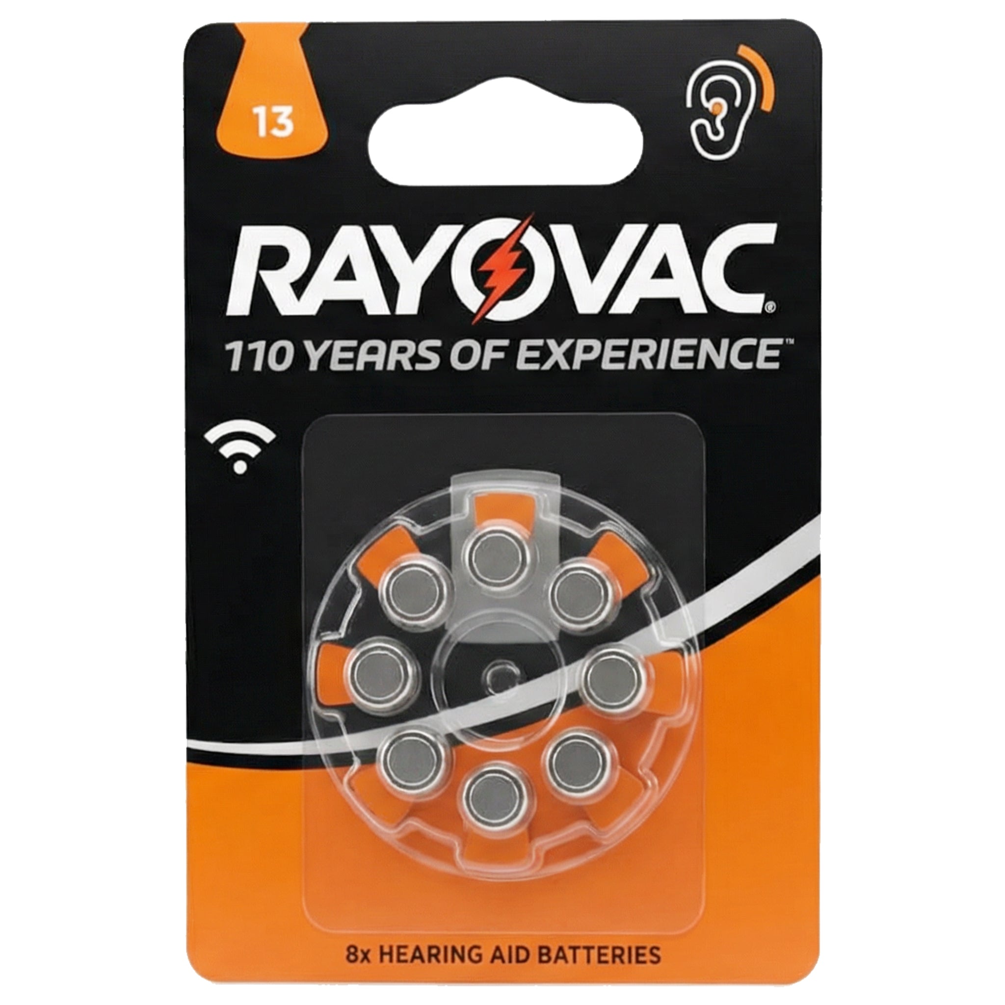 ACOUSTIC BATTERY ZA 013 - BLISTER
 OF 8 BATTERIES