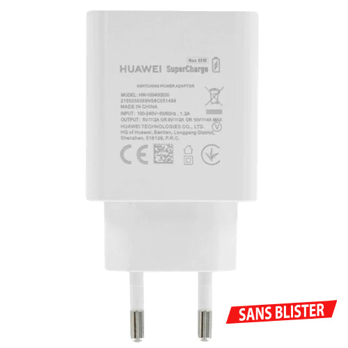 HUAWEI CHARGEUR RESEAU USB ORIGINAL HW-05450E00 SUPER CHARGE