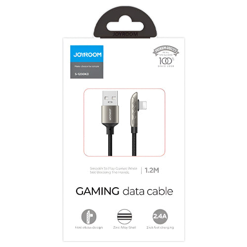 CÂBLE USB JOYROOM - CHARGE LIGHTNING / DONNÉES 2.4A 1.2M ARGENT S-1230K3