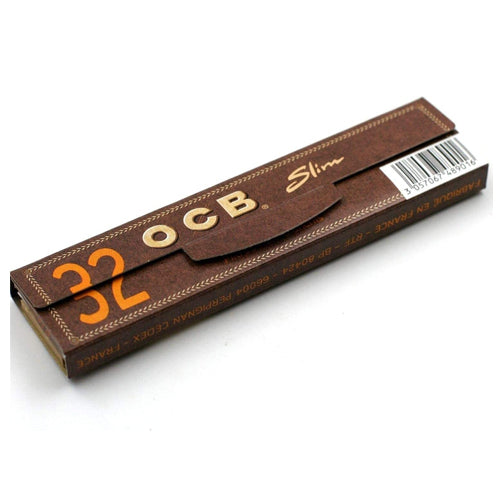 OCB SLIM VIRGIN ROLLING PAPER + FILTERS 32 NOTEBOOKS