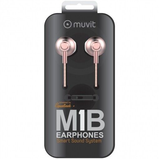 MUVIT M1B KIT PIETON STEREO JACK 3.5MM ALUMINIUM OR ROSE