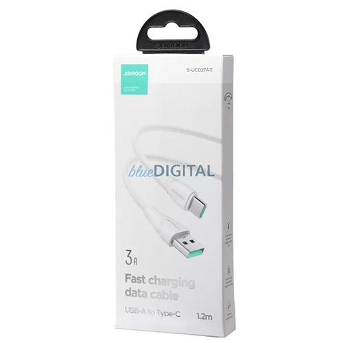 JOYROOM USB CABLE - SURPASS SERIES USB C 3A FOR FAST CHARGING AND DATA TRANSFER 1.2M WHITE S-UC027A11