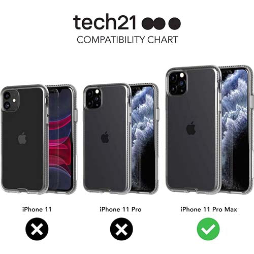 TECH21 PURE CLEAR FOR IPHONE 11 PRO MAX CLEAR