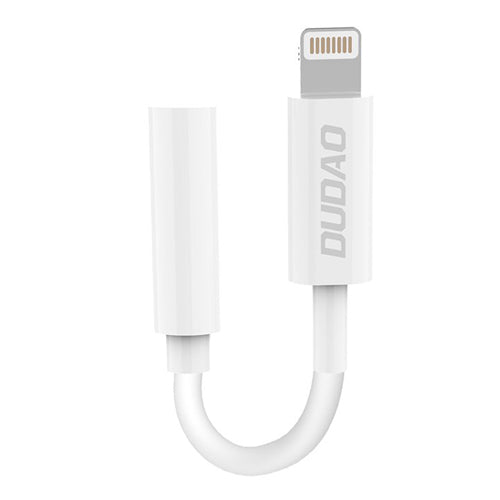 AUDIO ADAPTER LIGHTNING HEADPHONE TO MINI JACK 3.5 MM WHITE L16I WHITE-DUDAO