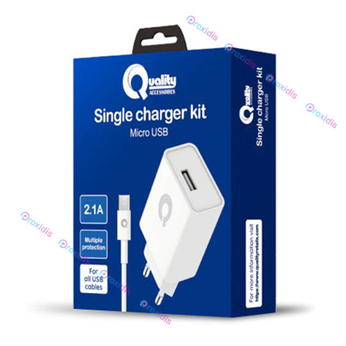 1 PORT MAINS CHARGER WITH MICRO USB CABLE WHITE-QUALITY