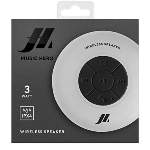 3W OCTOPUMP WIRELESS SPEAKER, WHITE-MUSIC HERO