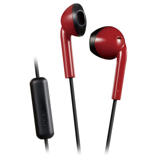 ECOUTEURS FILAIRE HAF19M-PT, ROUGE & NOIR-JVC