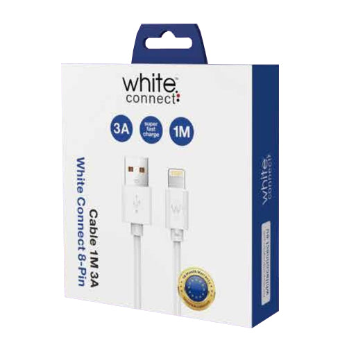 LIGHTNING CABLE 1M 3A WHITE CONNECT