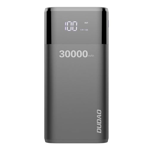 DUDAO POWERBANK 4X USB 30000MAH WITH LCD DISPLAY 3A K8MAX BLACK